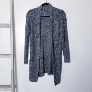 ANA BLACK AND GRAY CARDIGAN SIZE MEDIUM WITH FRONT POCKETS